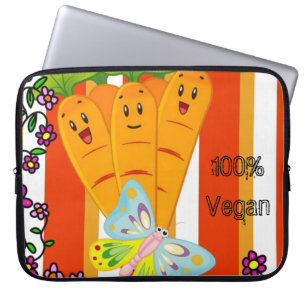 Housse Pour Ordinateur Portable Carottes à manches pour ordinateur portable Floral