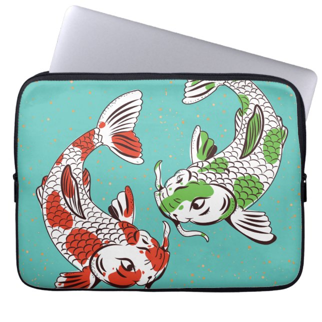 Housse Pour Ordinateur Portable Carpe Koi (Devant)