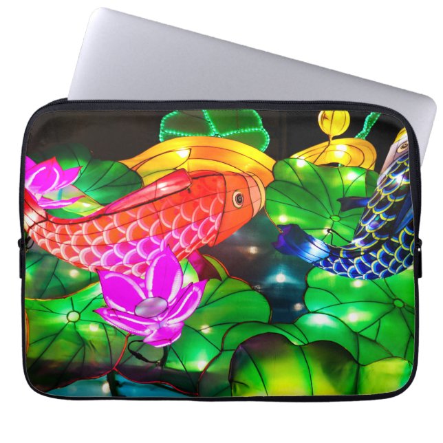 Housse Pour Ordinateur Portable Carpes illuminées (Devant)