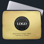 Housse Pour Ordinateur Portable Carré Magnet Gold & Black Business Logo Personnali<br><div class="desc">Cette élégante pochette pour ordinateur portable serait idéale pour vos besoins professionnels et personnels. Ajoutez facilement le logo désiré en cliquant sur l'option "personnaliser".</div>