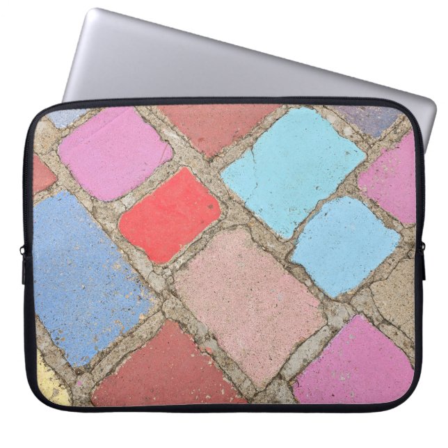 Housse Pour Ordinateur Portable Carreaux pastel (Devant)