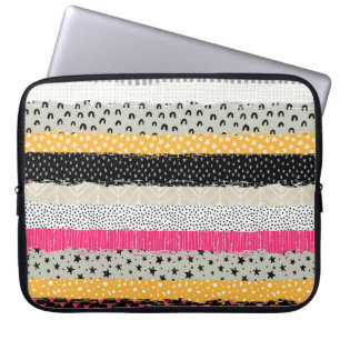 Housse Pour Ordinateur Portable Carrelage en Patchwork : Conception Versatile Sans