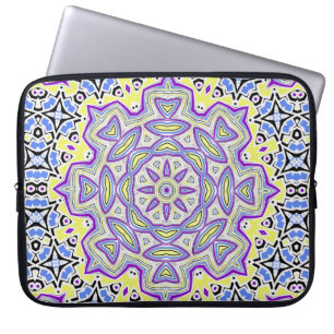 Housse Pour Ordinateur Portable Carrelage sans fil ornemental abstrait carreaux mo