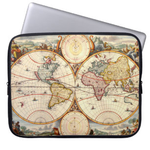 Housse Pour Ordinateur Portable Carte 1680 du monde