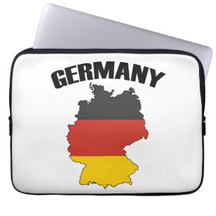 Housse Pour Ordinateur Portable Carte Allemagne - Drapeau allemand - Deutschland T