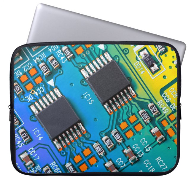 Housse Pour Ordinateur Portable Carte de circuit électronique fermer. arrière - pl (Devant)