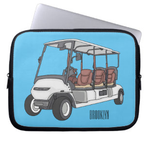 Housse Pour Ordinateur Portable Carte de golf / dessin animé en voiturette de golf