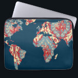 Housse Pour Ordinateur Portable Carte du monde victorien moderne | World Traveller<br><div class="desc">Par conceptions redéfinies</div>
