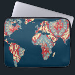 Housse Pour Ordinateur Portable Carte du monde victorien moderne | World Traveller<br><div class="desc">Par conceptions redéfinies</div>