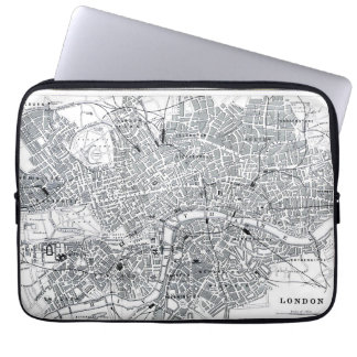 Housse Pour Ordinateur Portable Carte Londres
