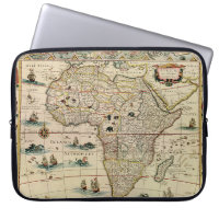 Carte vintage de l'Afrique de 1660's par Willem