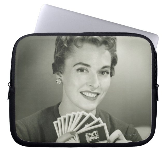 Housse Pour Ordinateur Portable Cartes de jeu de femme (Devant)