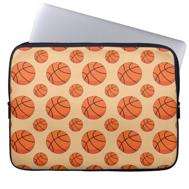 Housse Pour Ordinateur Portable Cartoon Basketball Ball (Devant)