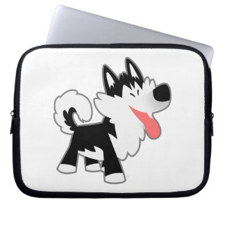 Housse Pour Ordinateur Portable Cartoon mignon Sibérien Husky Coque d'ordinateur p