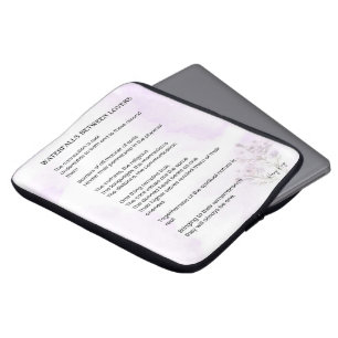 Housse Pour Ordinateur Portable Cascade entre les amants qui utilisent Poem Poster