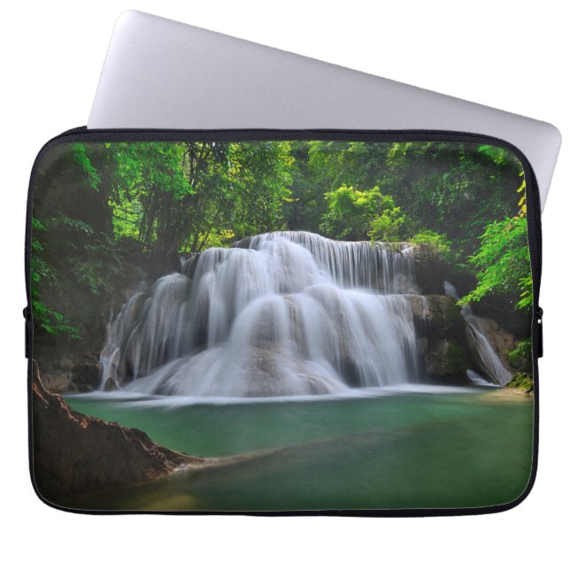 Housse Pour Ordinateur Portable Cascade | Kanchanaburi, Thaïlande d'Erawan (Devant)