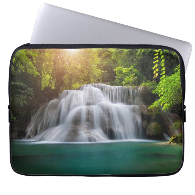 Housse Pour Ordinateur Portable Cascade | Kanjanaburi Thaïlande d'Erawan (Devant)