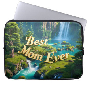 Housse Pour Ordinateur Portable Cascade vintage meilleure maman jamais