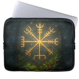 Housse Pour Ordinateur Portable Casque de l'Awe Aegishjalmur Symbole Protecteur No