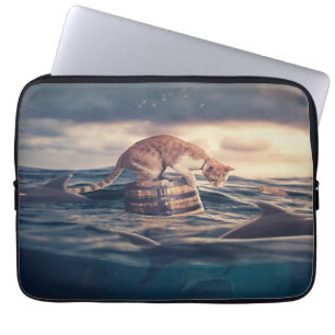 Housse Pour Ordinateur Portable Cat Nap Dream ou cauchemar