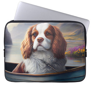 Housse Pour Ordinateur Portable Cavalier King sur un Paddle : Une Aventure Scéniqu