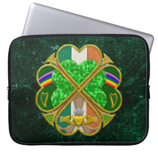 Housse Pour Ordinateur Portable Celtic Shamrock Heritage Symbol Irish Inspired