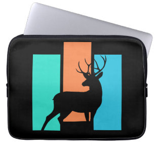 Housse Pour Ordinateur Portable Cerf Animal Sauvage Extérieur Nature Silhouette