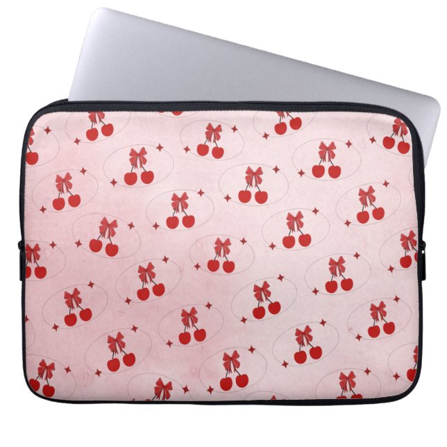 Housse Pour Ordinateur Portable Cerise (Devant)
