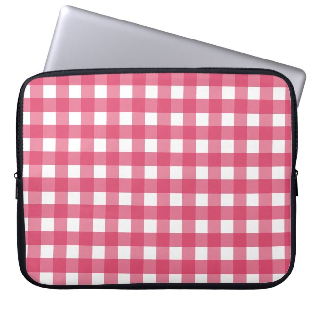 Housse Pour Ordinateur Portable Cerise en vichy (Devant)