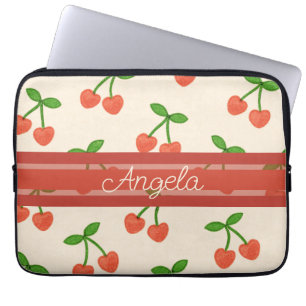 Housse Pour Ordinateur Portable Cerises amoureuses
