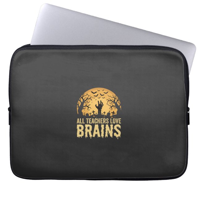 Housse Pour Ordinateur Portable Cerveaux de professeurs d'Halloween (Devant)