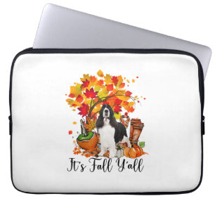 Housse Pour Ordinateur Portable C'est automne Y'all Springer Spaniel Dog Halloween