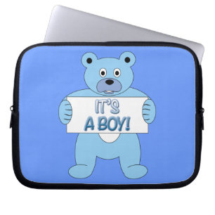 Housse Pour Ordinateur Portable C'est Un Garçon Bleu Ours