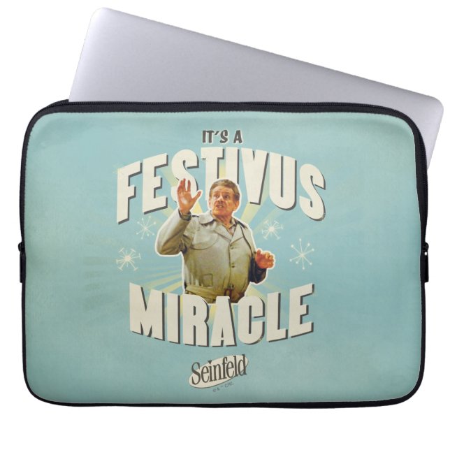 Housse Pour Ordinateur Portable C'est un Miracle de Festivus (Devant)