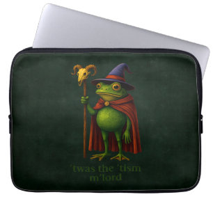 Housse Pour Ordinateur Portable C'était Le 'Tisme M'Lord Grenouille Mème Sensibili