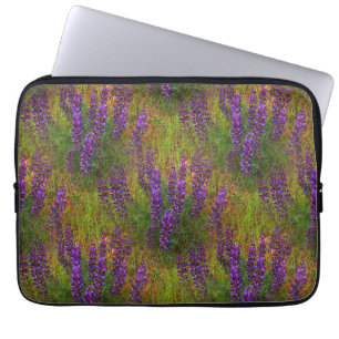 Housse Pour Ordinateur Portable Champ de Lupines....