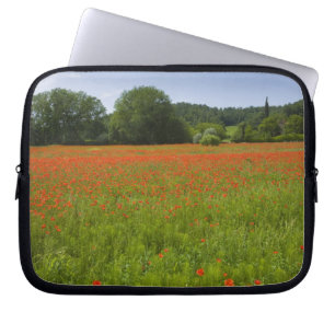 Housse Pour Ordinateur Portable Champ de pavot, Chiusi, Italie