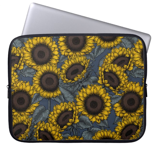 Housse Pour Ordinateur Portable Champ de tournesol 2 (Devant)