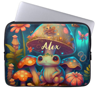 Housse Pour Ordinateur Portable Champignons de grenouille mignon magiques