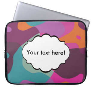 Housse Pour Ordinateur Portable Chaos dans de rétros couleurs