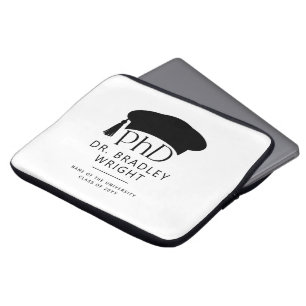 Housse Pour Ordinateur Portable Chapeau de doctorat personnalisé pour la remise de