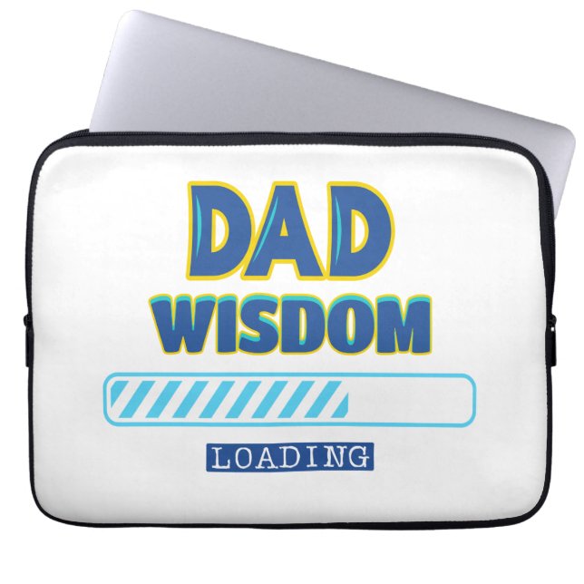 Housse Pour Ordinateur Portable Chargement de la sagesse de papa (Devant)