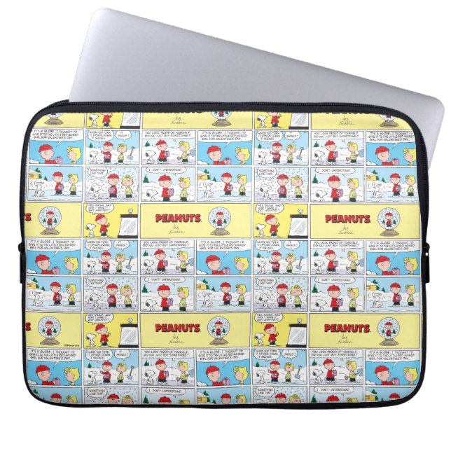 Housse Pour Ordinateur Portable Charlie Brown | Boule à neige (Devant)