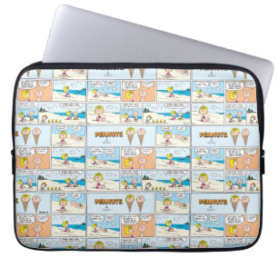 Housse Pour Ordinateur Portable Charlie Brown & Glace Sally À La Plage