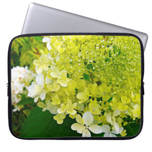 Housse Pour Ordinateur Portable Chartreuse Vert, Limelight Hydrangea,