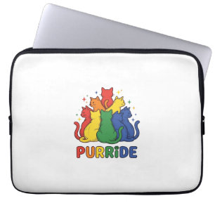 Housse Pour Ordinateur Portable Chat arc-en-ciel vintage vecteur de conception Pur