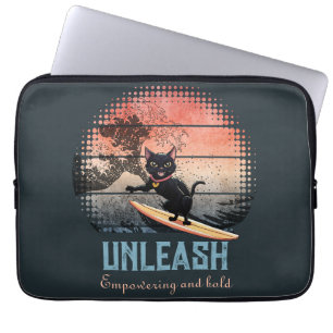 Housse Pour Ordinateur Portable Chat d'équitation Sunset