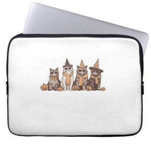 Housse Pour Ordinateur Portable Chat Mignon Halloween Kitty Animal de compagnie Ha