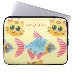 Housse Pour Ordinateur Portable Chat Motif mignonne Colorful Animaux Animaux