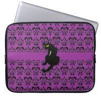 CHAT NOIR DAMASK violet noir